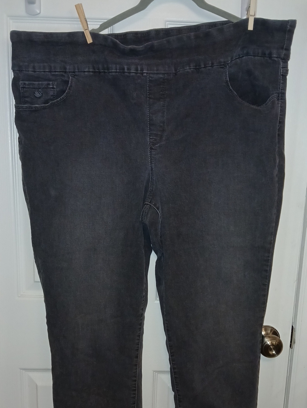 Gloria Vanderbilt Dark Gray Stretch Jeggings